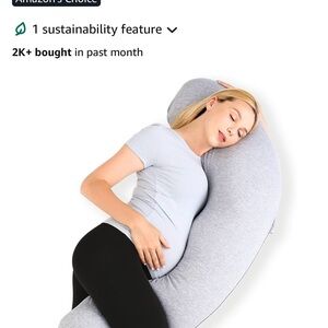 Momcozy Gray Maternity Body Pillow